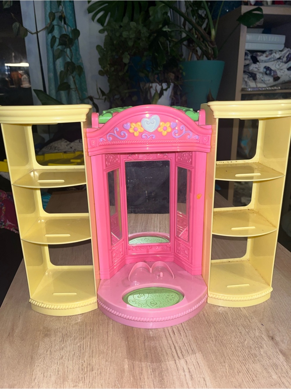 vintage fisher price snap n style vanity closet shell only tstd & working lights